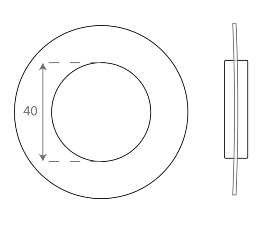 Verre "Aplanat"  plain &amp; side
