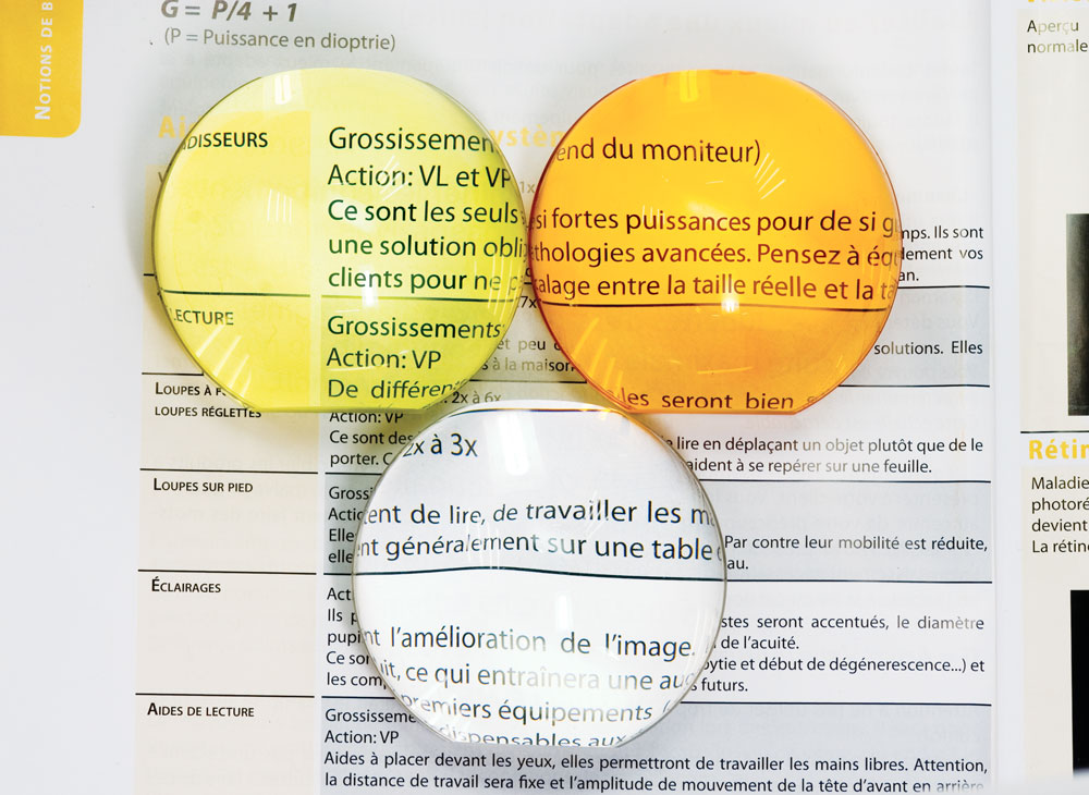Loupe Fond Clair légère 45mm
