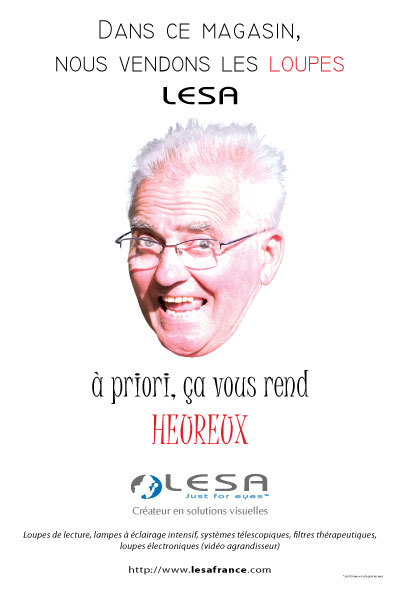 Poster „Heureux“ 610x900mm